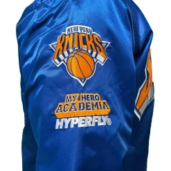 My Hero Academia x Hyperfly x NBA - All Might New York Knicks Satin Jacket