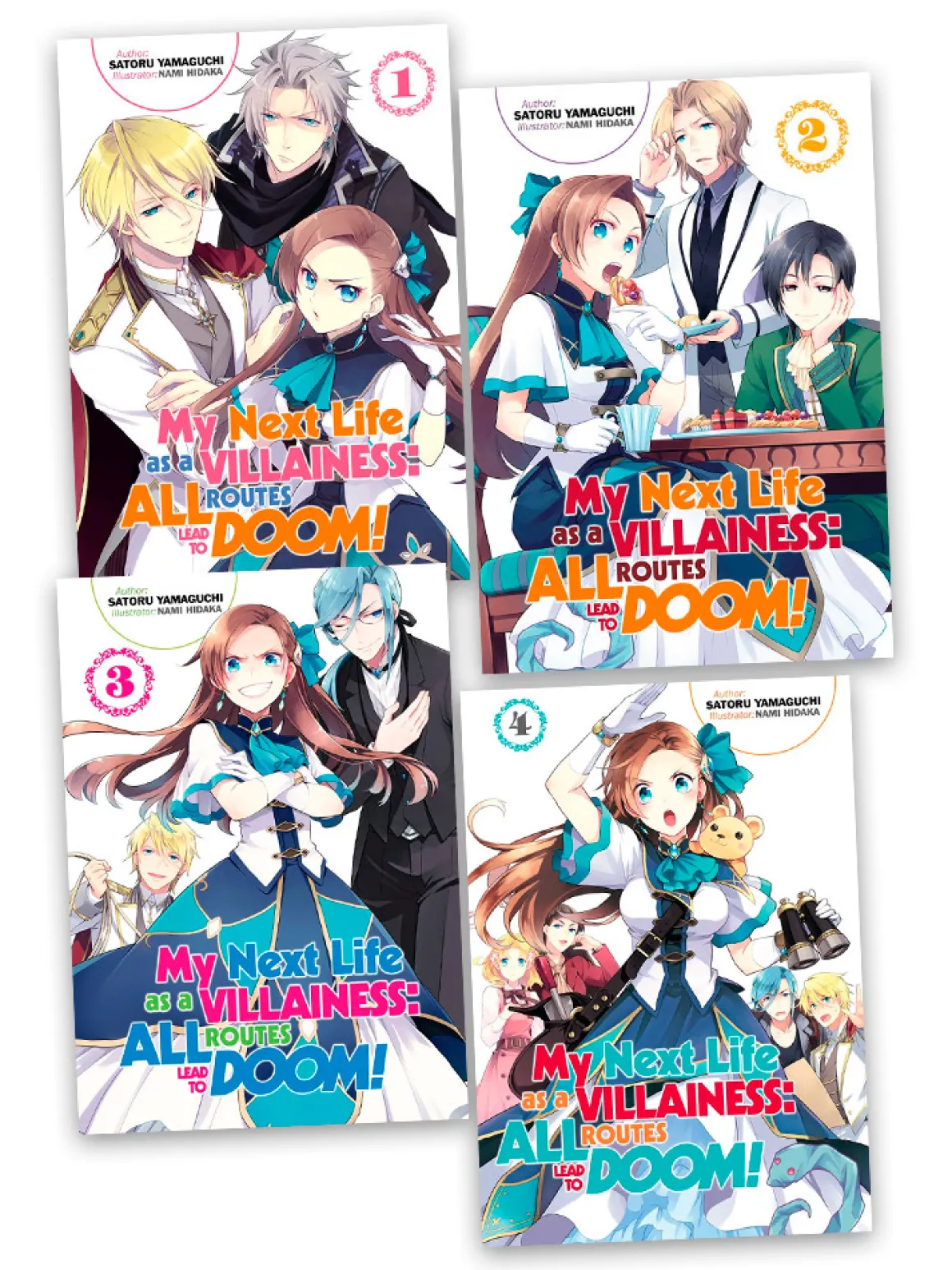 My Next Life as a Villainess All Routes Lead to Doom! Novel (1-4) Bundle