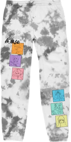 Naruto Shippuden - Cast Squares Dye Sweatpants - Crunchyroll Exclusive