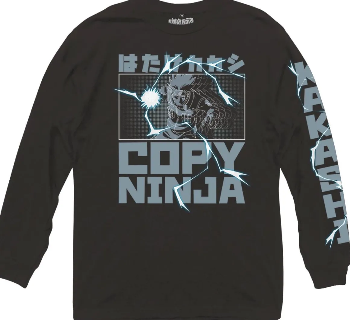 Naruto Shippuden - Kakashi Copy Ninja Chidori Long Sleeve Shirt - Crunchyroll Exclusive