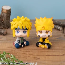 Naruto Shippuden - Minato Namikaze & Naruto Uzumaki Six Paths Sage Mode Look Up Figure Set (With Gift)