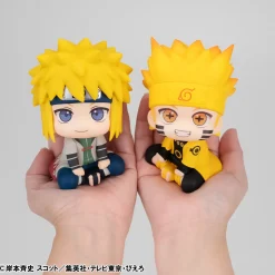 Naruto Shippuden - Minato Namikaze & Naruto Uzumaki Six Paths Sage Mode Look Up Figure Set (With Gift)
