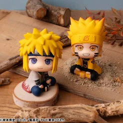 Naruto Shippuden - Minato Namikaze & Naruto Uzumaki Six Paths Sage Mode Look Up Figure Set (With Gift)