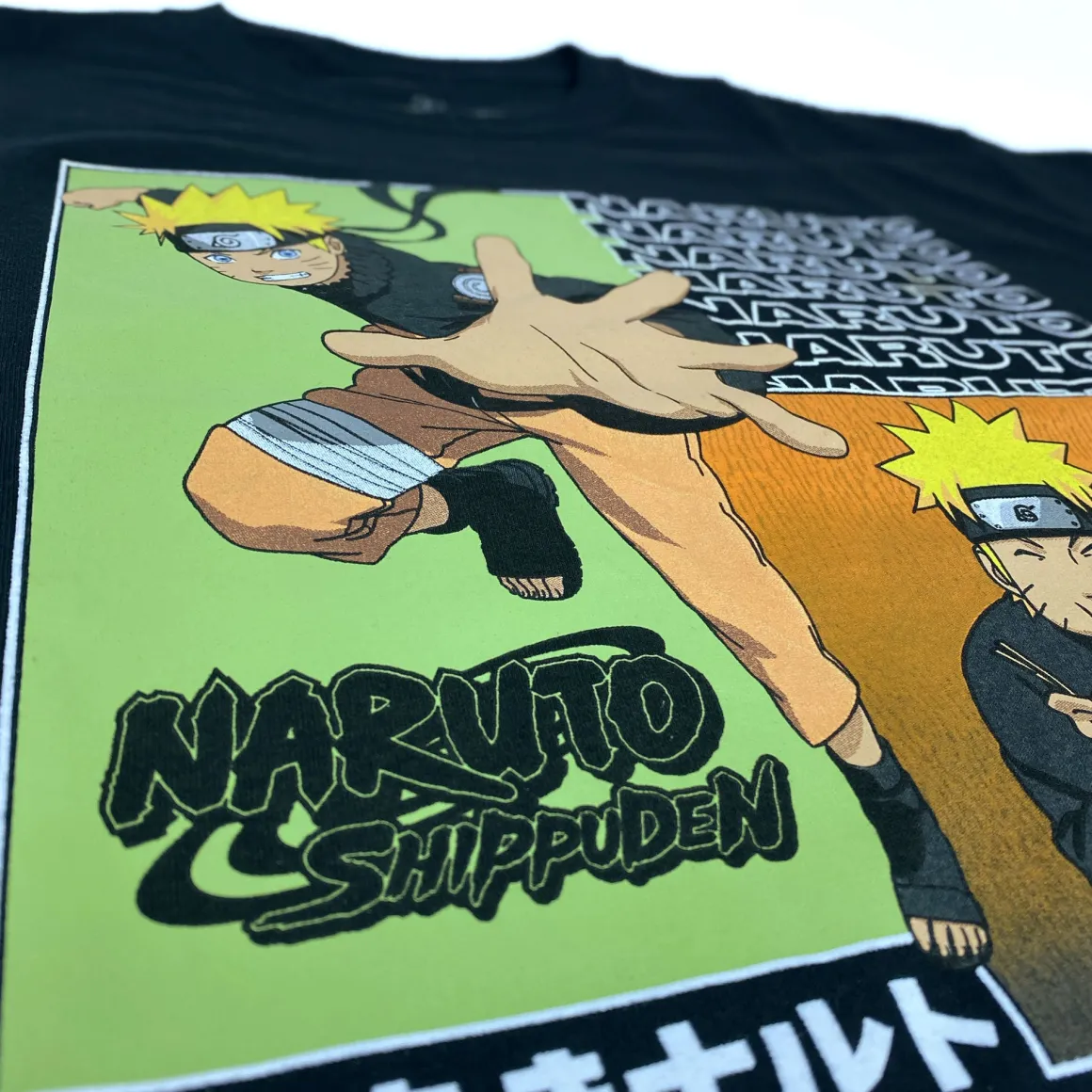 Naruto Shippuden - Naruto Fight Ramen Panels T-shirt - Crunchyroll Exclusive