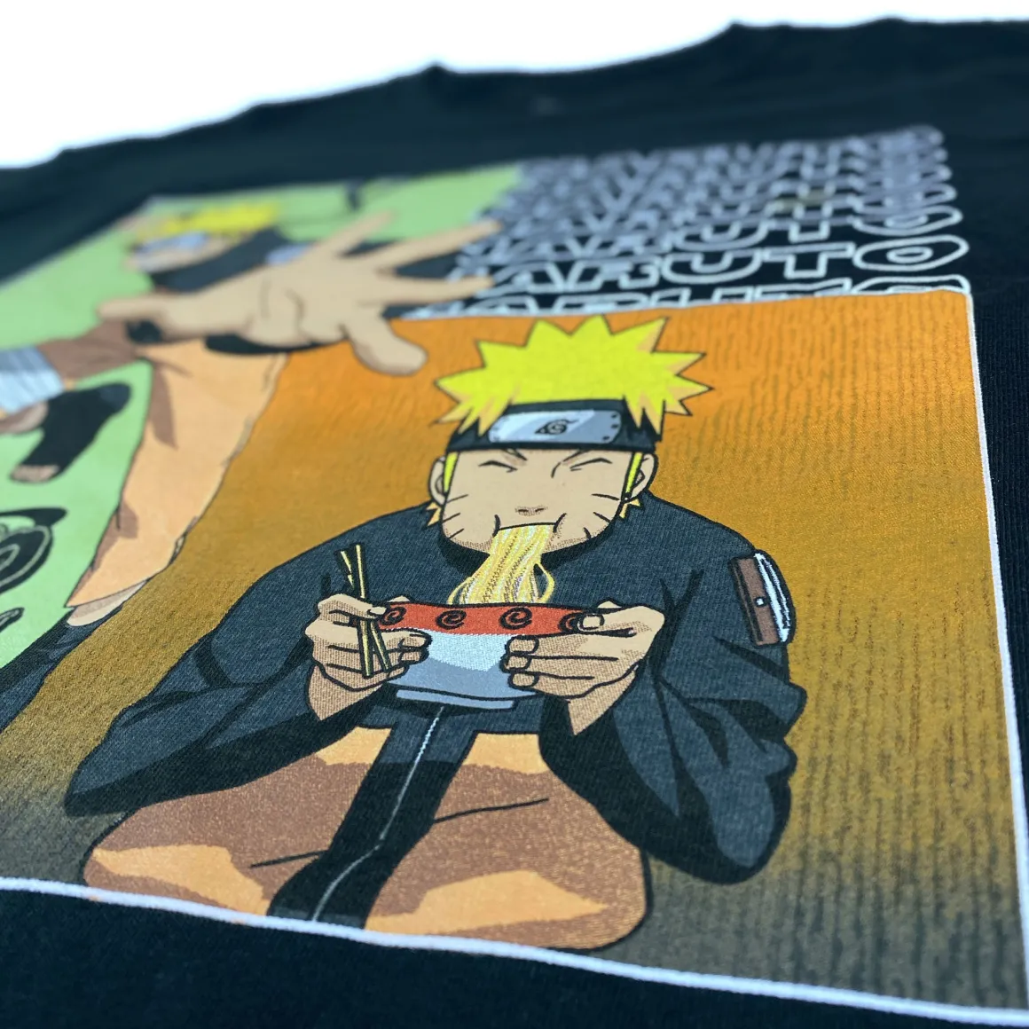 Naruto Shippuden - Naruto Fight Ramen Panels T-shirt - Crunchyroll Exclusive