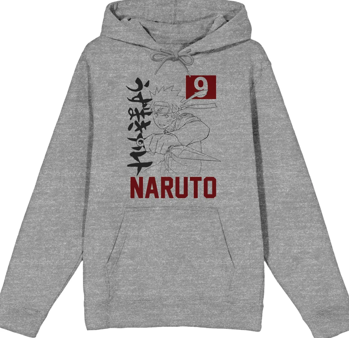 Naruto Shippuden - Naruto 9 Kanji Hoodie