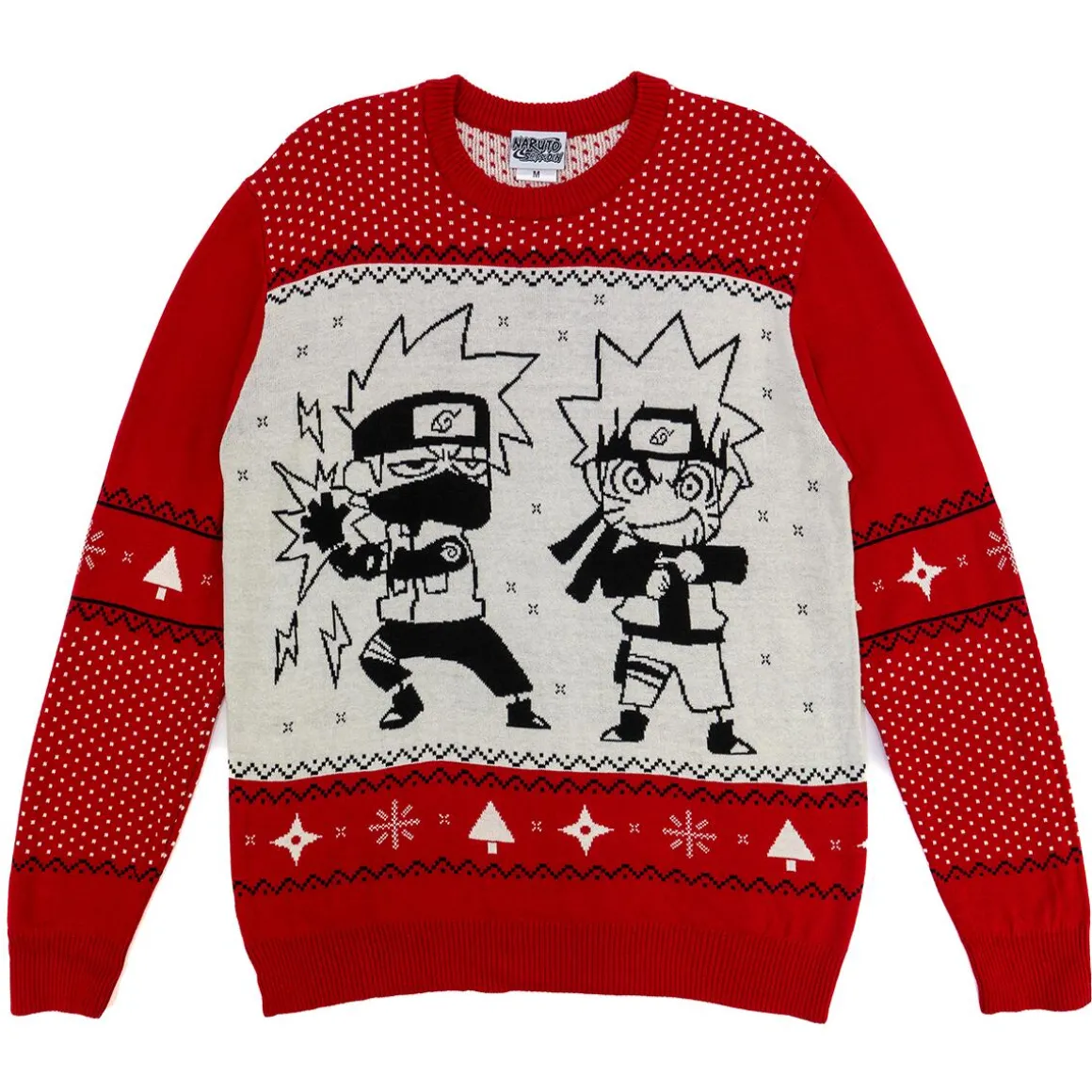 Naruto Shippuden - Naruto Kakashi Chibi Holiday Sweater - Crunchyroll Exclusive