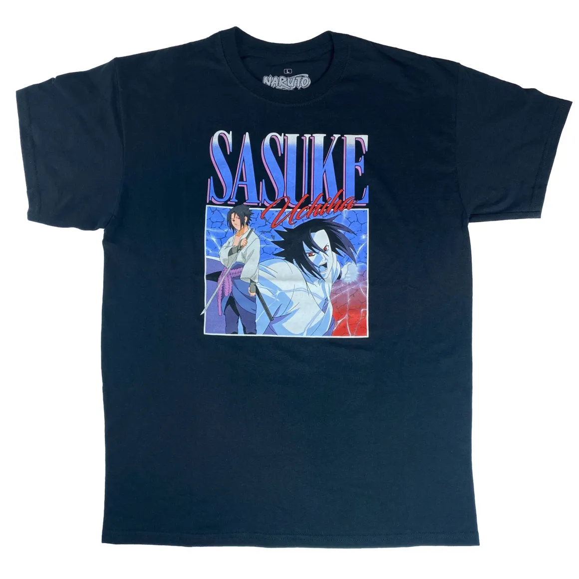 Naruto Shippuden - Sasuke Uchiha '90s T-shirt - Crunchyroll Exclusive