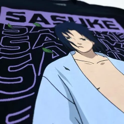 Naruto Shippuden - Sasuke Wavy Kanji Long Sleeve Shirt - Crunchyroll Exclusive