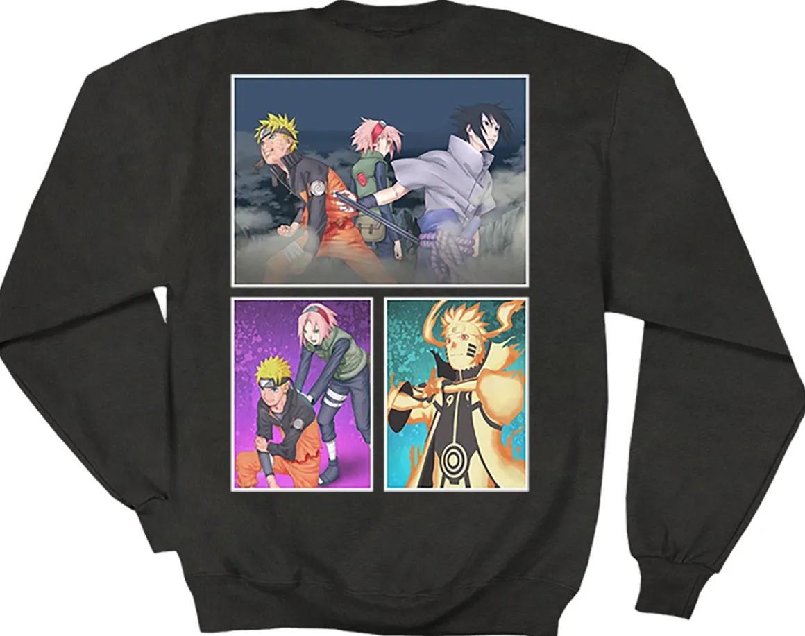Naruto Shippuden - Trio Scenes Crew Sweatshirt - Crunchyroll Exclusive