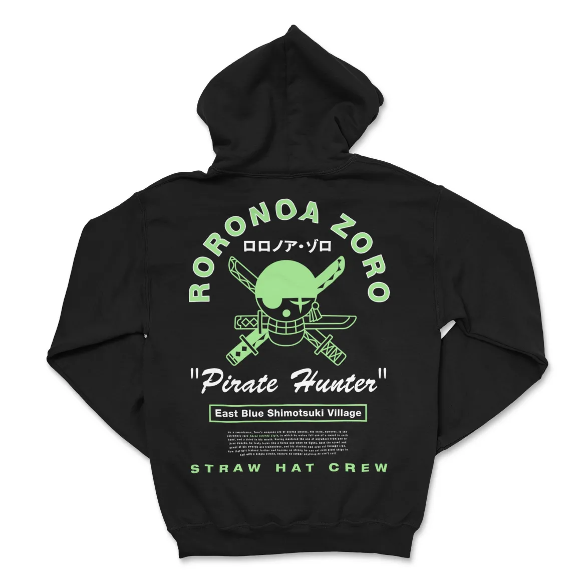 One Piece - Roronoa Zoro Pirate Hunter Hoodie - Crunchyroll Exclusive