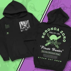 One Piece - Roronoa Zoro Pirate Hunter Hoodie - Crunchyroll Exclusive