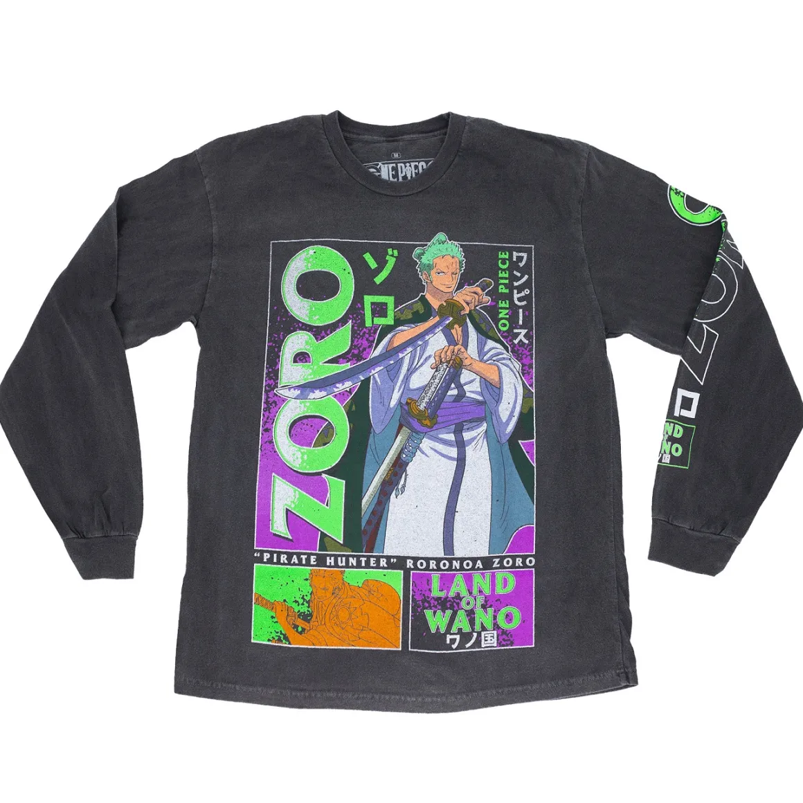 One Piece - Zoro Wano Country Long Sleeve Shirt - Crunchyroll Exclusive