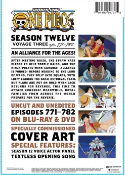 One Piece Season 12 Part 3 Blu-ray/DVD
