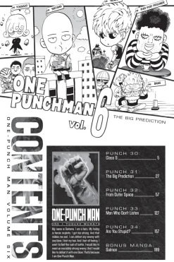 One-Punch Man Manga Volume 6