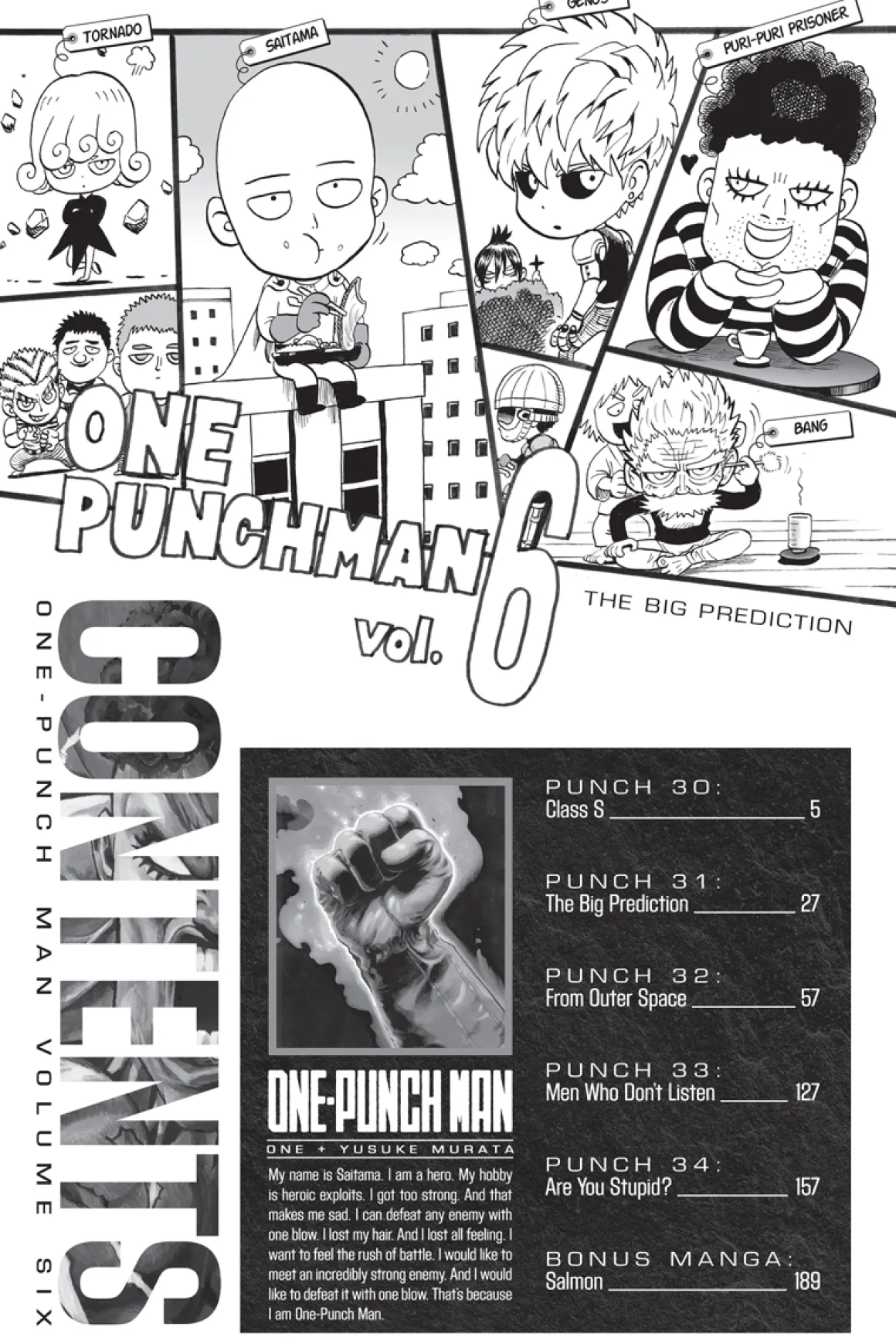 One-Punch Man Manga Volume 6