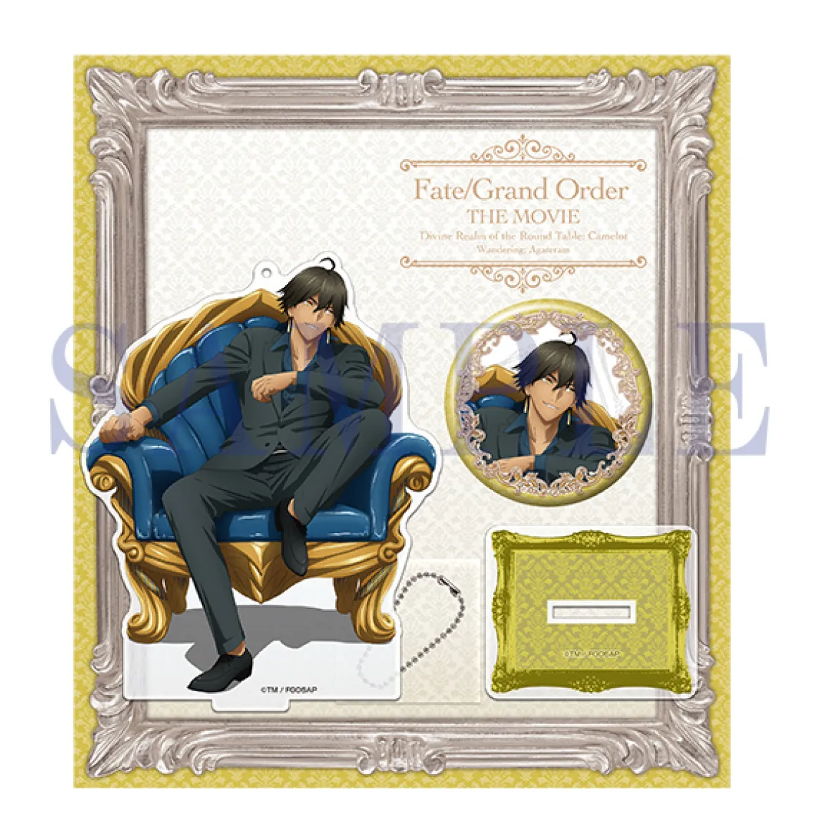 Ozymandias Fate/Grand Order The Movie Divine Realm of the Round Table Camelot Mascot and Pin Set