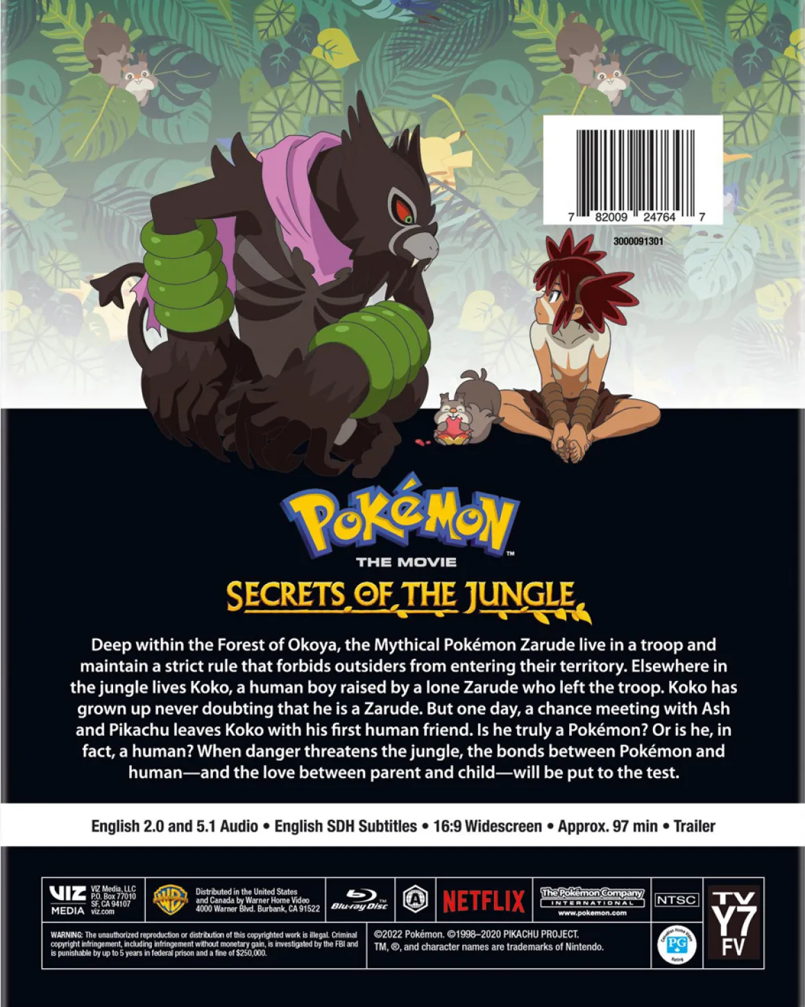 Pokemon the Movie Secrets of the Jungle Blu-ray