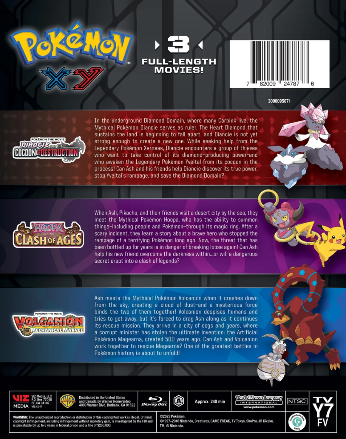 Pokemon XY Mega 3-Movie Collection Blu-ray