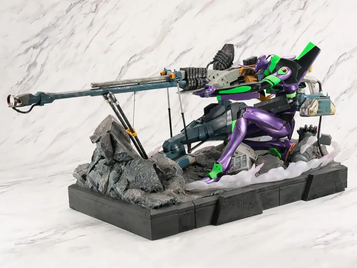 Rebuild of Evangelion - Evangelion Unit-01 Statue (Operation Yashima Premium Metallic Color Ver.) - Crunchyroll Exclusive