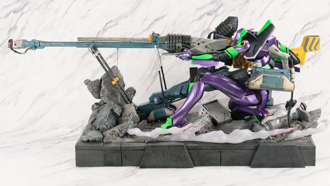 Rebuild of Evangelion - Evangelion Unit-01 Statue (Operation Yashima Premium Metallic Color Ver.) - Crunchyroll Exclusive