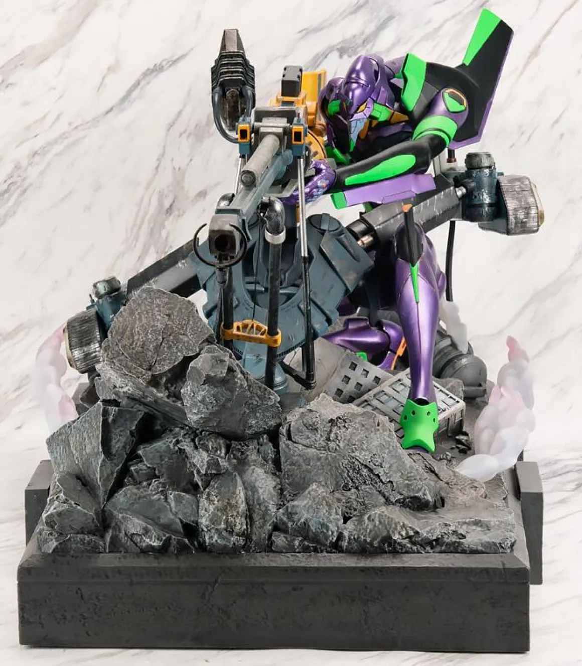 Rebuild of Evangelion - Evangelion Unit-01 Statue (Operation Yashima Premium Metallic Color Ver.) - Crunchyroll Exclusive