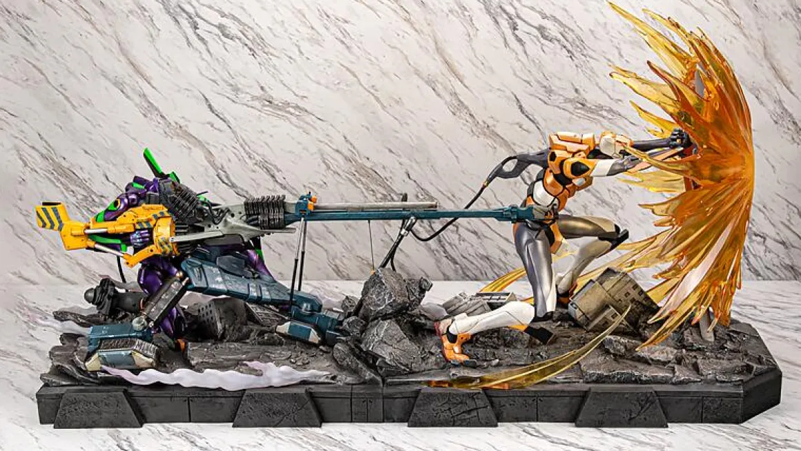 Rebuild of Evangelion - Evangelion Unit-01 Statue (Operation Yashima Premium Metallic Color Ver.) - Crunchyroll Exclusive