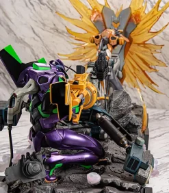 Rebuild of Evangelion - Evangelion Unit-01 Statue (Operation Yashima Premium Metallic Color Ver.) - Crunchyroll Exclusive