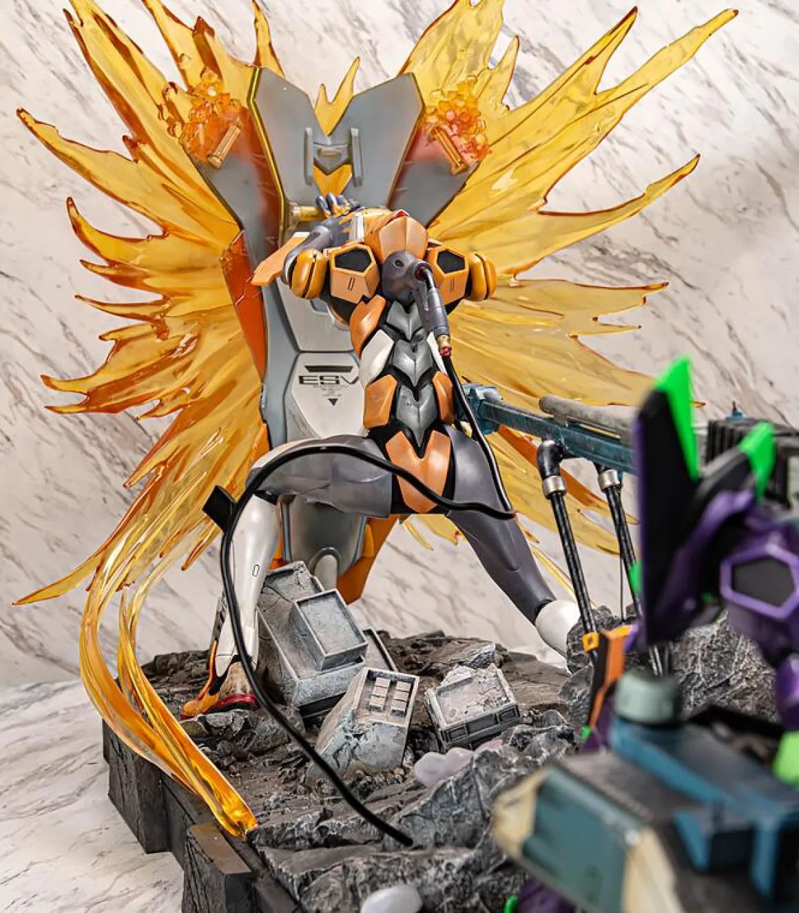 Rebuild of Evangelion - Evangelion Unit-01 Statue (Operation Yashima Premium Metallic Color Ver.) - Crunchyroll Exclusive