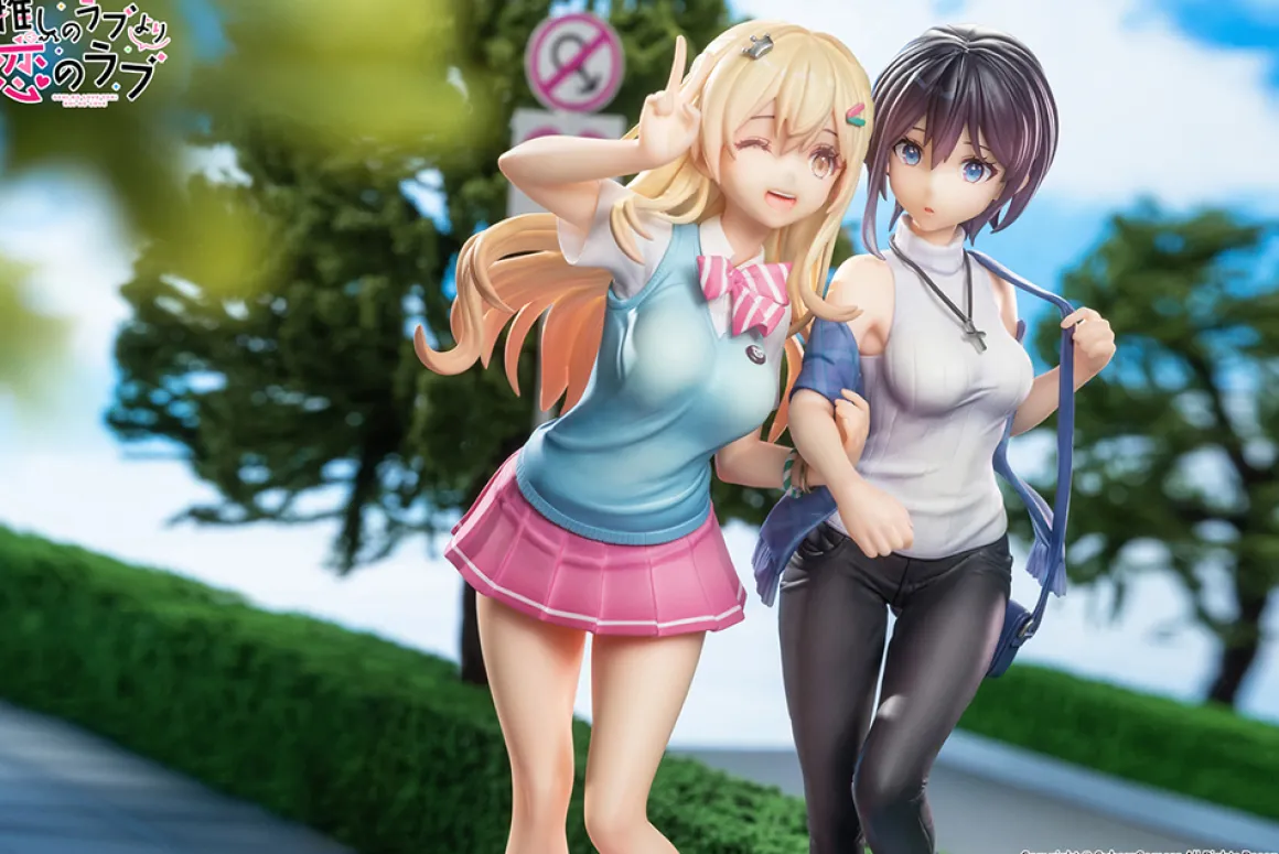 Ren Furutachi & Akuru Hayahoshi OshiRabu Waifus Over Husbandos Figure Set