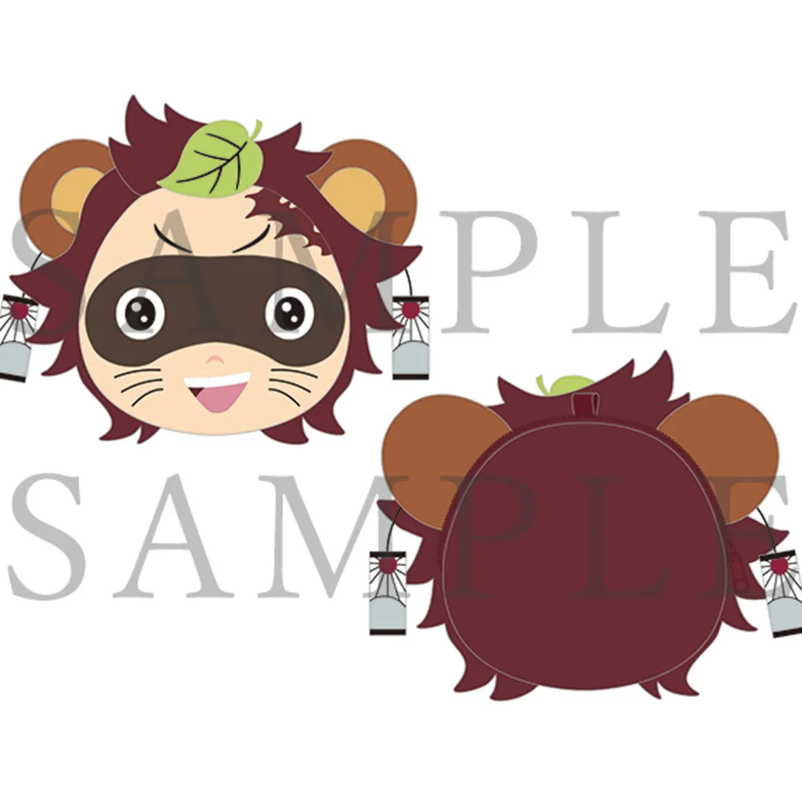 Tanjiro Kamado Pontaro Demon Slayer Kimetsu no Yaiba the Movie Mugen Train Face Pouch