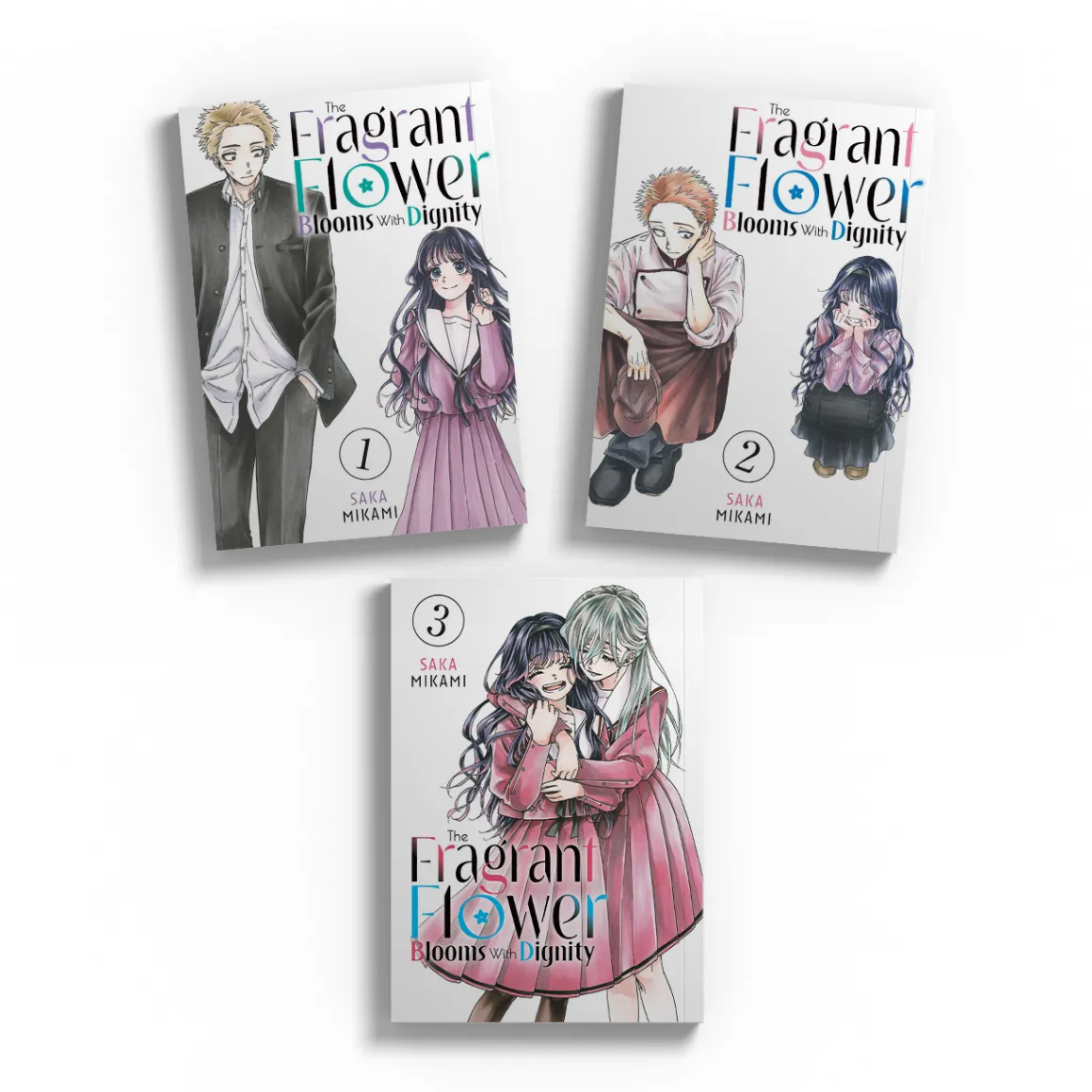 The Fragrant Flower Blooms With Dignity Manga (1-3) Bundle
