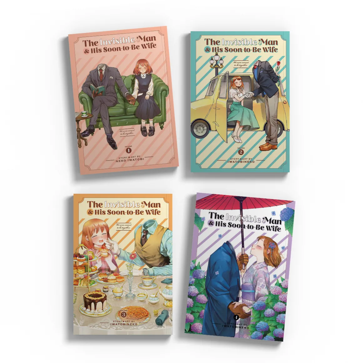 The Invisible Man and His Soon-to-Be Wife Manga (1-4) Bundle