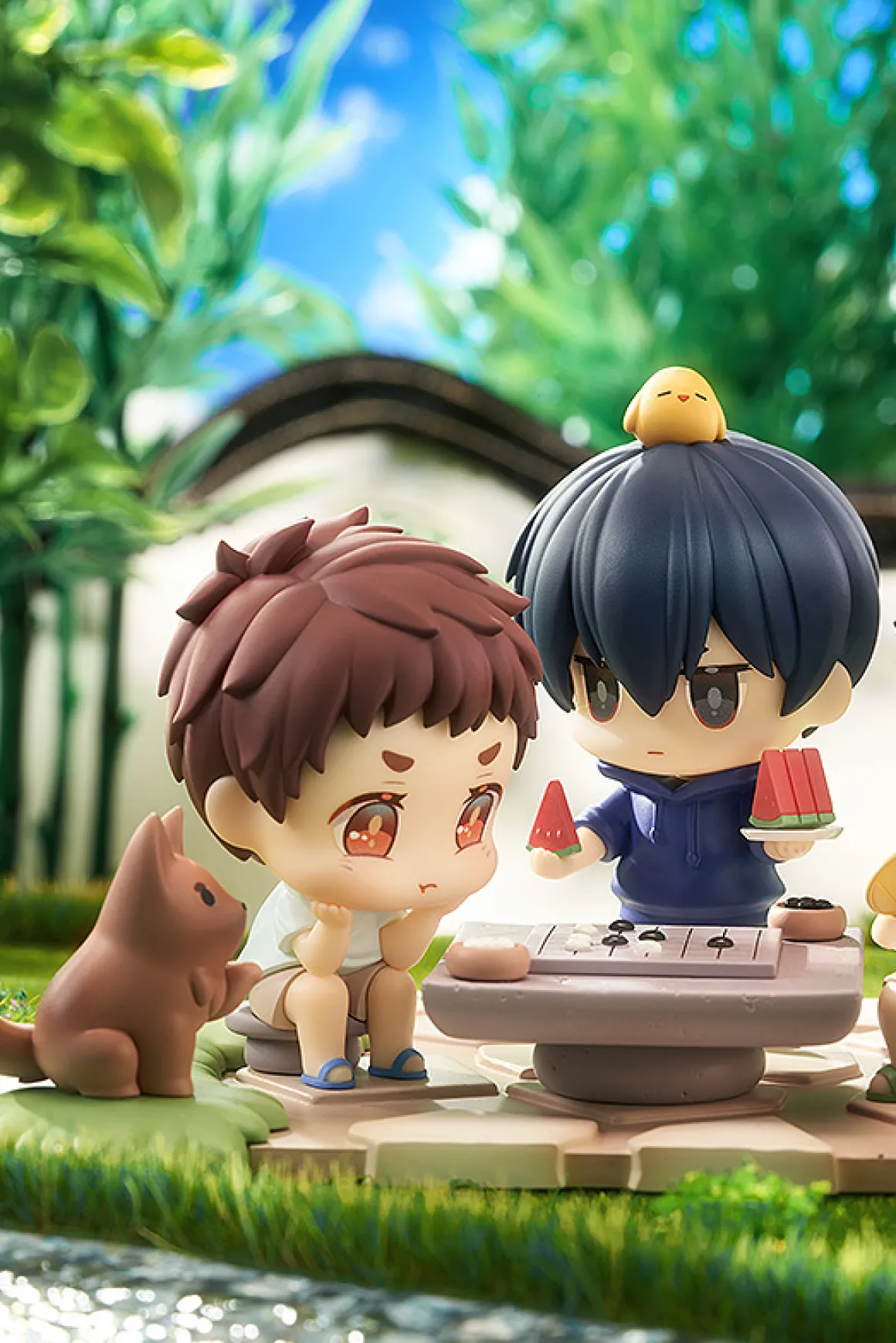 Time Raiders - Wu Xie, Zhang Qiling, & Wang Pangzi Chibi Figure Set (Yucun Shiqu Ver.)