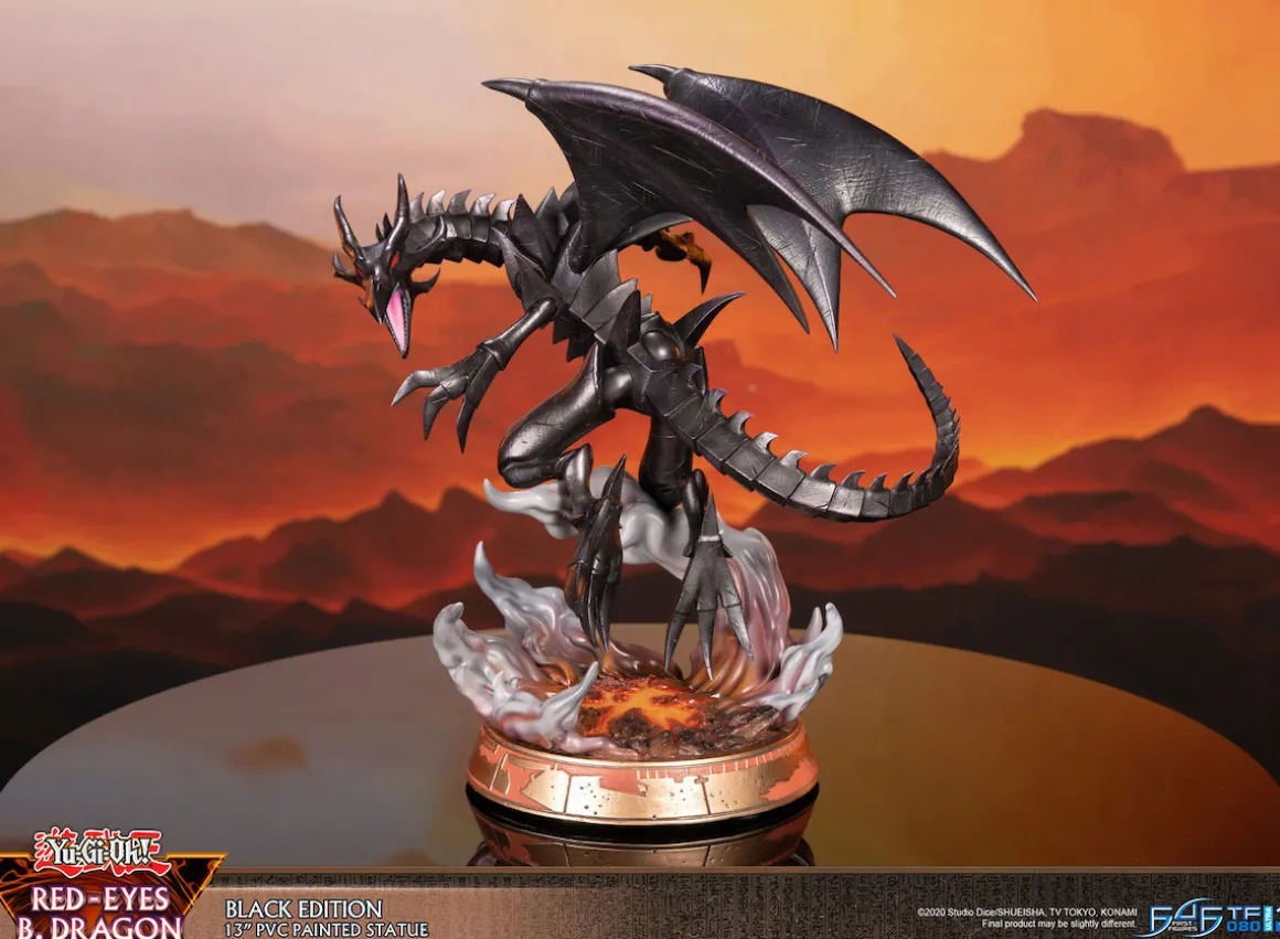 Yu-Gi-Oh! - Red-Eyes Black Dragon Statue Figure (Black Variant Ver.)