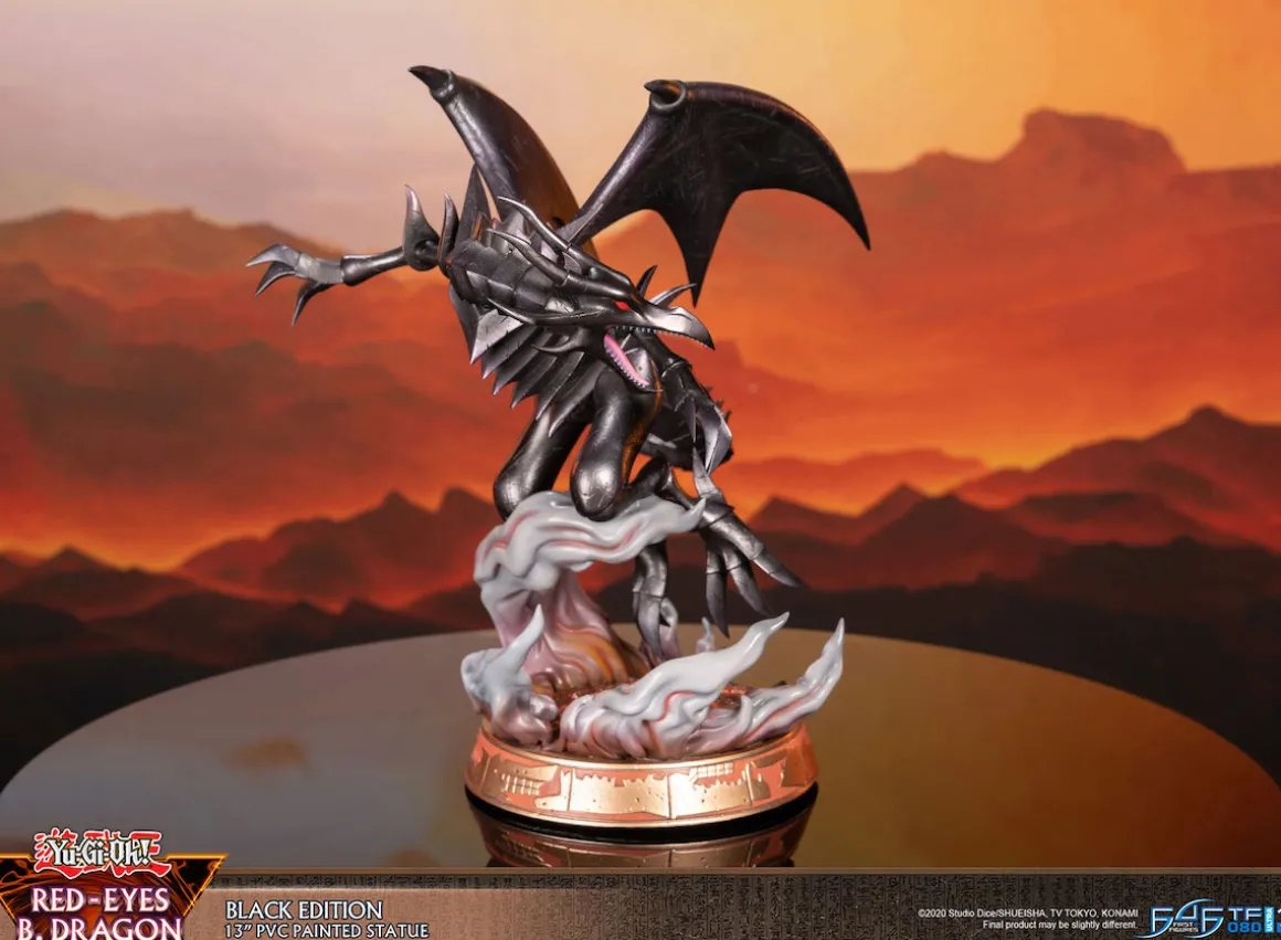 Yu-Gi-Oh! - Red-Eyes Black Dragon Statue Figure (Black Variant Ver.)