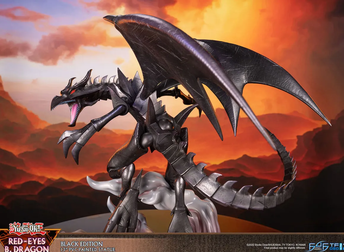 Yu-Gi-Oh! - Red-Eyes Black Dragon Statue Figure (Black Variant Ver.)